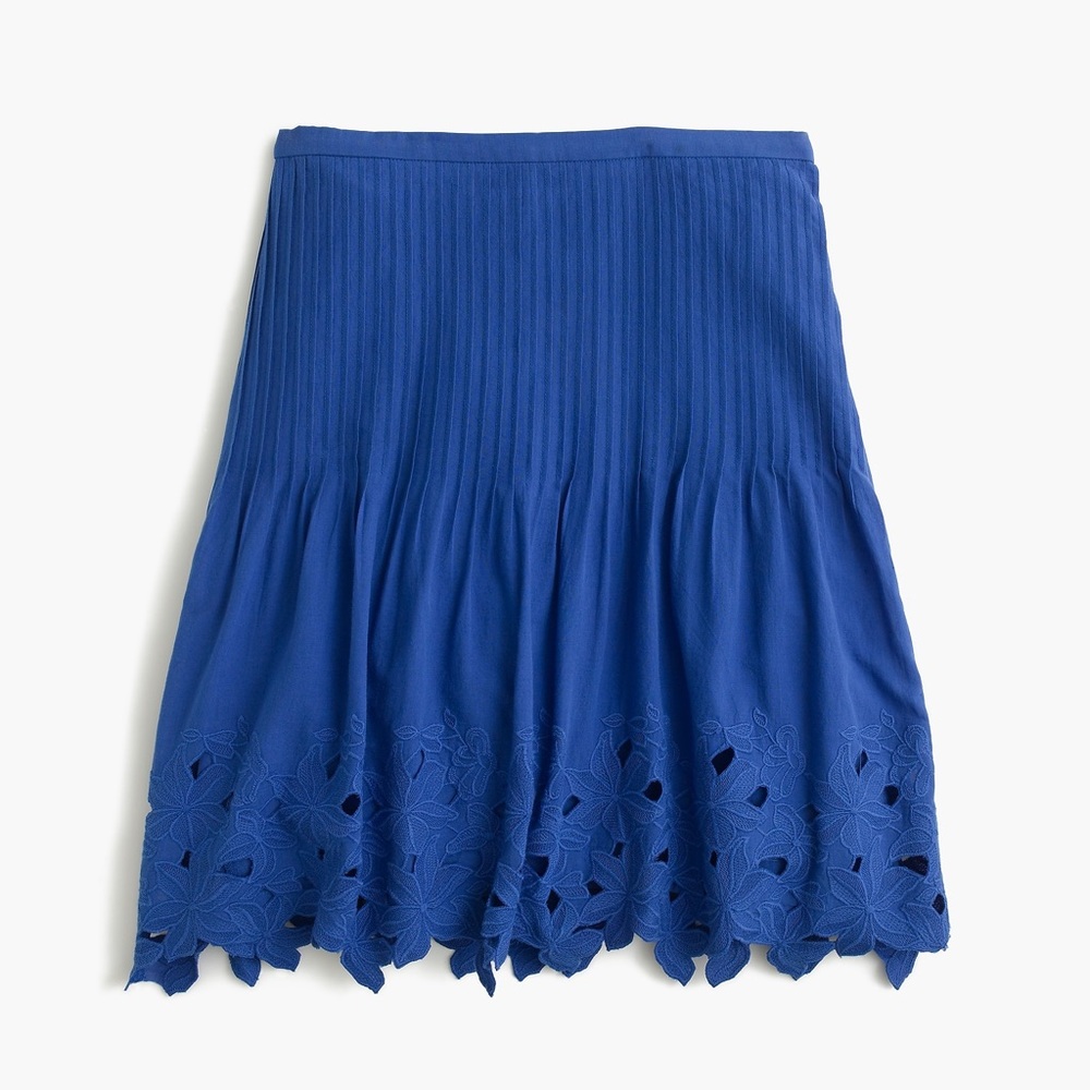 J. Crew Eyelet Floral Skirt